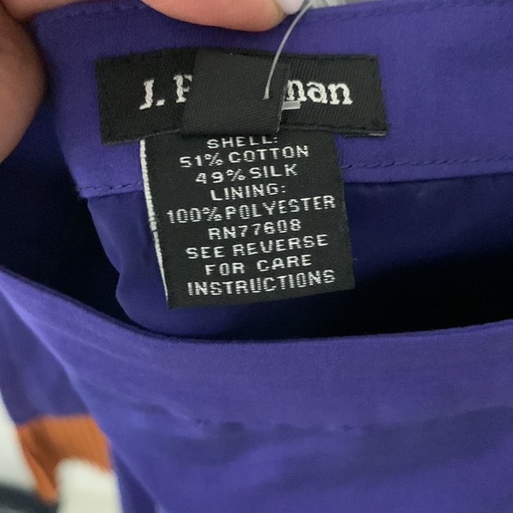 J.Peterman NWT Silk Blend Skirt size 10 - Picture 6 of 14